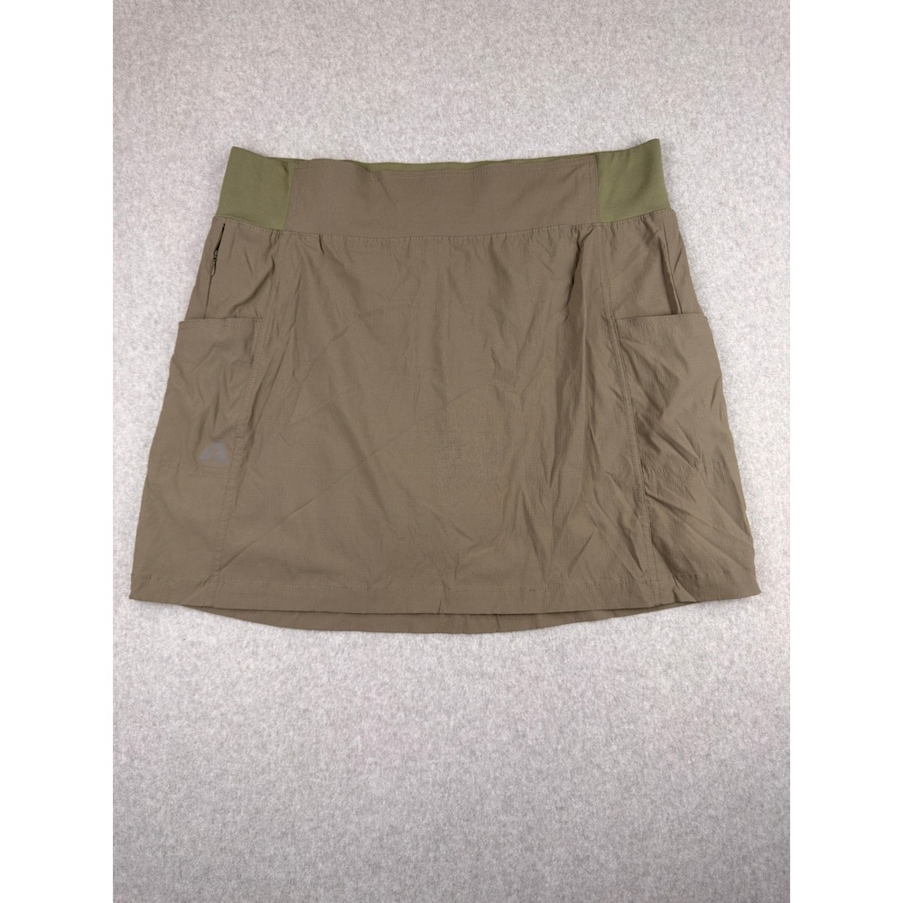 Eddie Bauer First Ascent Skort Womens 16 Green Hiking Activewear Pockets Trail